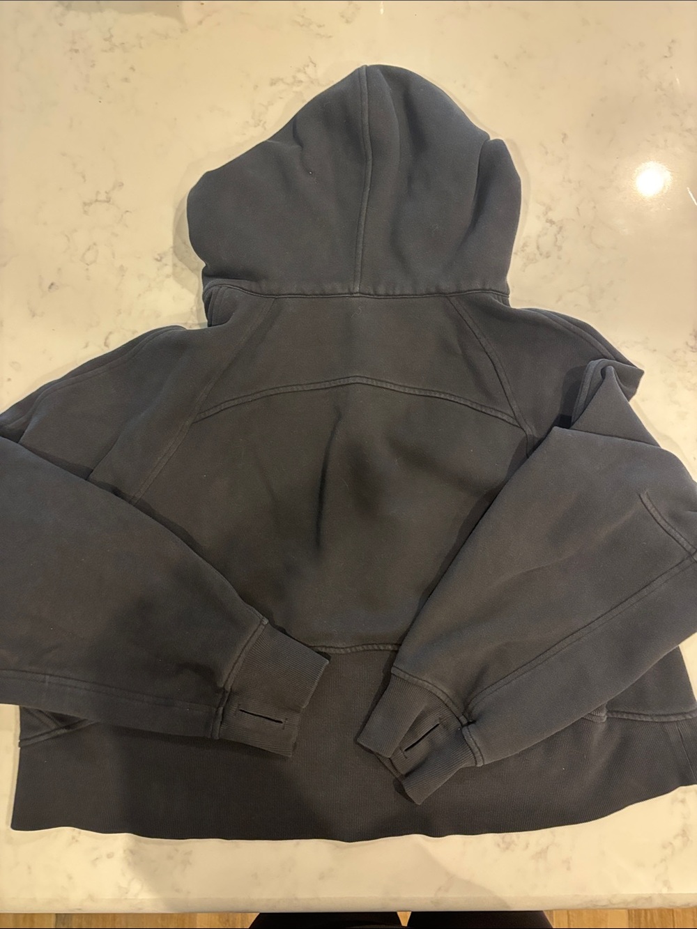 lululemon athletica Women's Charcoal Gray Full-Zip Hoodie Size XL/XXL - Picture 5 of 5